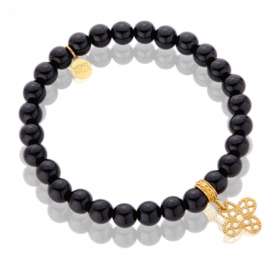 Onyx bracelet with rosette Tosca