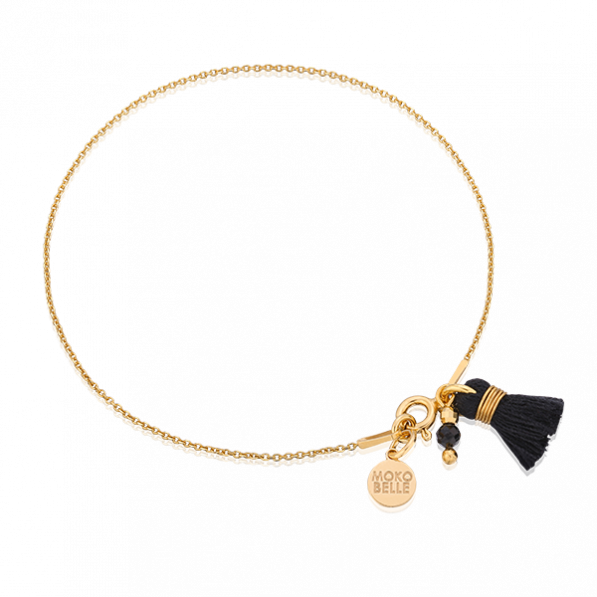 Bracelet with spinel stone and tassel