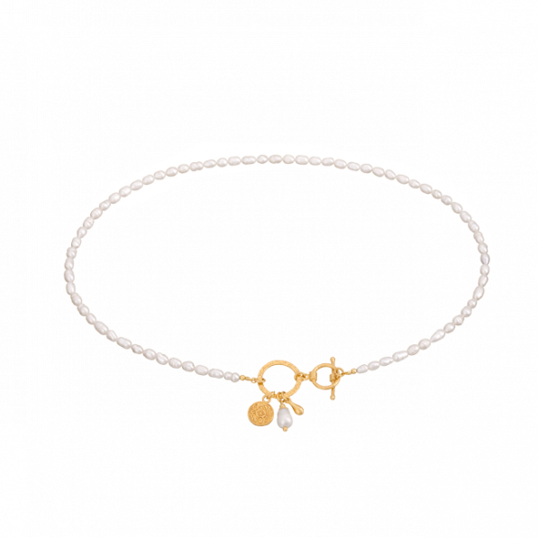 Pearls choker with pendants