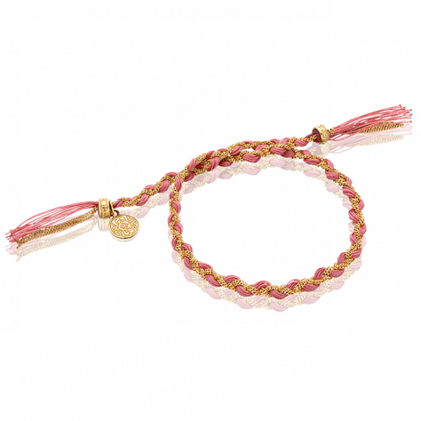 Braided bracelet royal antique pink